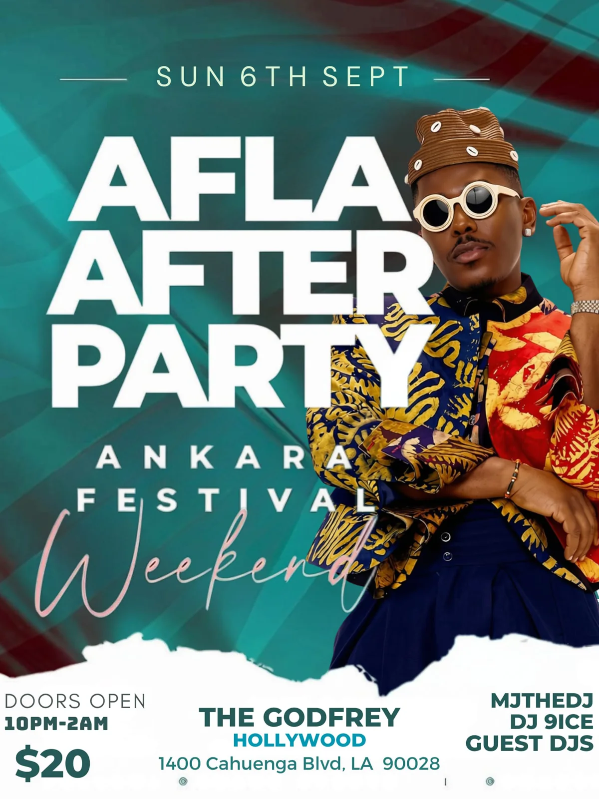 AFLA After Party — September 6, 2026, 10 PM to 2 AM, The Godfrey Hollywood